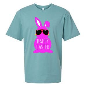 Mom Daughter Matching Happy Easter Bunny Mommy And Me Outfit Sueded Cloud Jersey T-Shirt