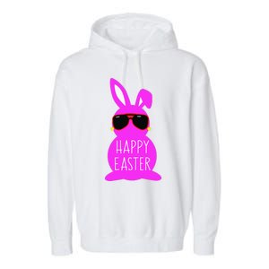 Mom Daughter Matching Happy Easter Bunny Mommy And Me Outfit Garment-Dyed Fleece Hoodie