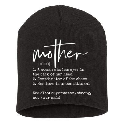 Mother Definition Short Acrylic Beanie