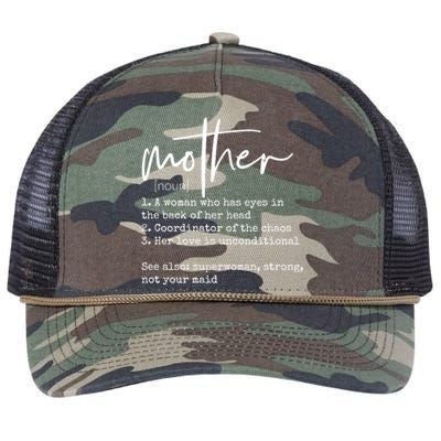 Mother Definition Retro Rope Trucker Hat Cap