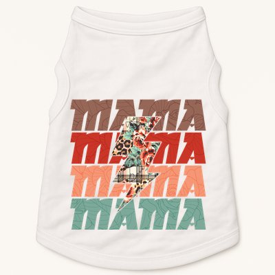 Mothers Day Mama Lightning Rose Pattern Doggie Tank
