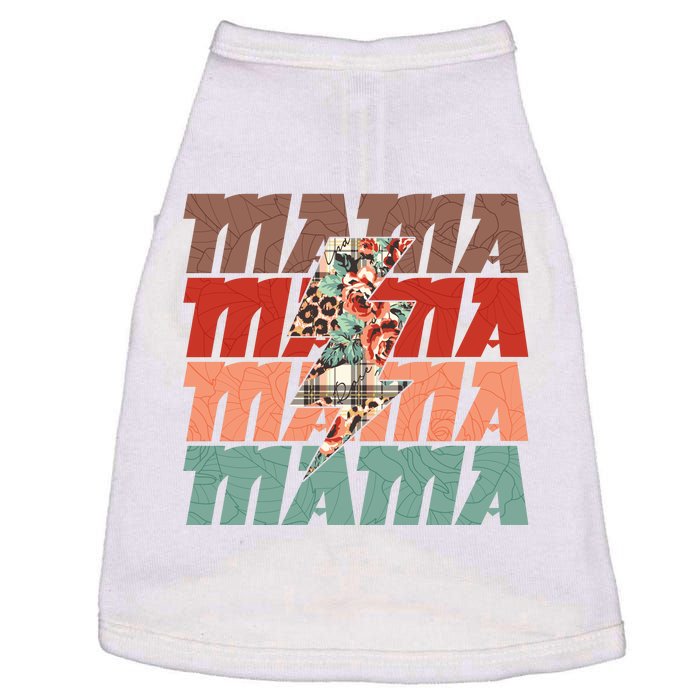 Mothers Day Mama Lightning Rose Pattern Doggie Tank