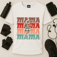 Mothers Day Mama Lightning Rose Pattern Cooling Performance Crew T-Shirt
