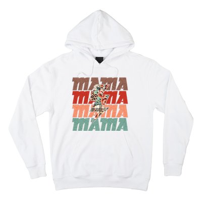 Mothers Day Mama Lightning Rose Pattern Hoodie