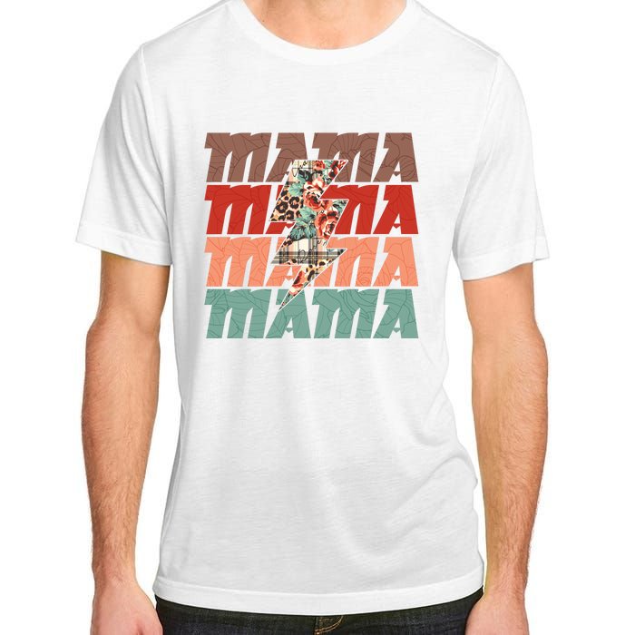 Mothers Day Mama Lightning Rose Pattern Adult ChromaSoft Performance T-Shirt