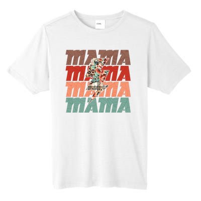 Mothers Day Mama Lightning Rose Pattern Tall Fusion ChromaSoft Performance T-Shirt