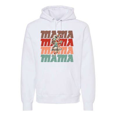 Mothers Day Mama Lightning Rose Pattern Premium Hoodie