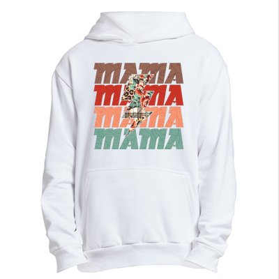 Mothers Day Mama Lightning Rose Pattern Urban Pullover Hoodie