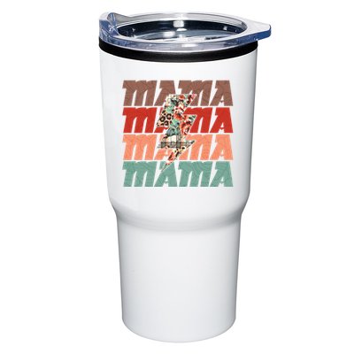 Mothers Day Mama Lightning Rose Pattern Tumbler