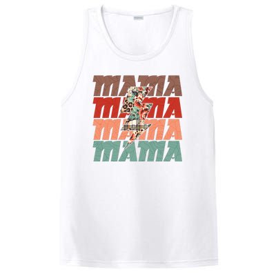 Mothers Day Mama Lightning Rose Pattern PosiCharge Competitor Tank