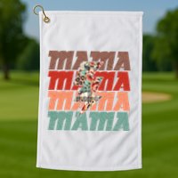 Mothers Day Mama Lightning Rose Pattern Golf Towel