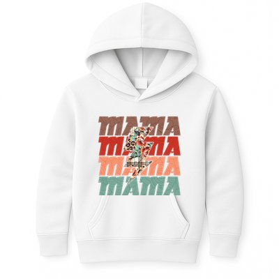 Mothers Day Mama Lightning Rose Pattern Kids Hoodie