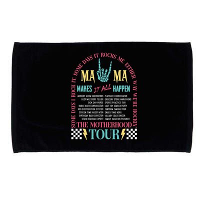 Mothers Day Motherhood Mama Rock MomS Life Microfiber Hand Towel