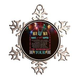 Mothers Day Motherhood Mama Rock MomS Life Metallic Star Ornament