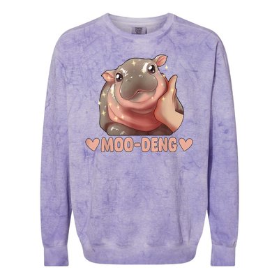 Moo Deng Colorblast Crewneck Sweatshirt