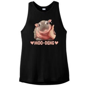 Moo Deng Ladies PosiCharge Tri-Blend Wicking Tank