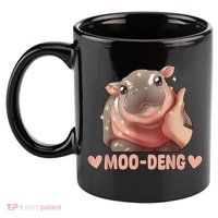 Moo Deng 11oz C Handle Ceramic Mug