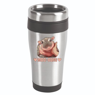 Moo Deng 16oz Travel Tumbler