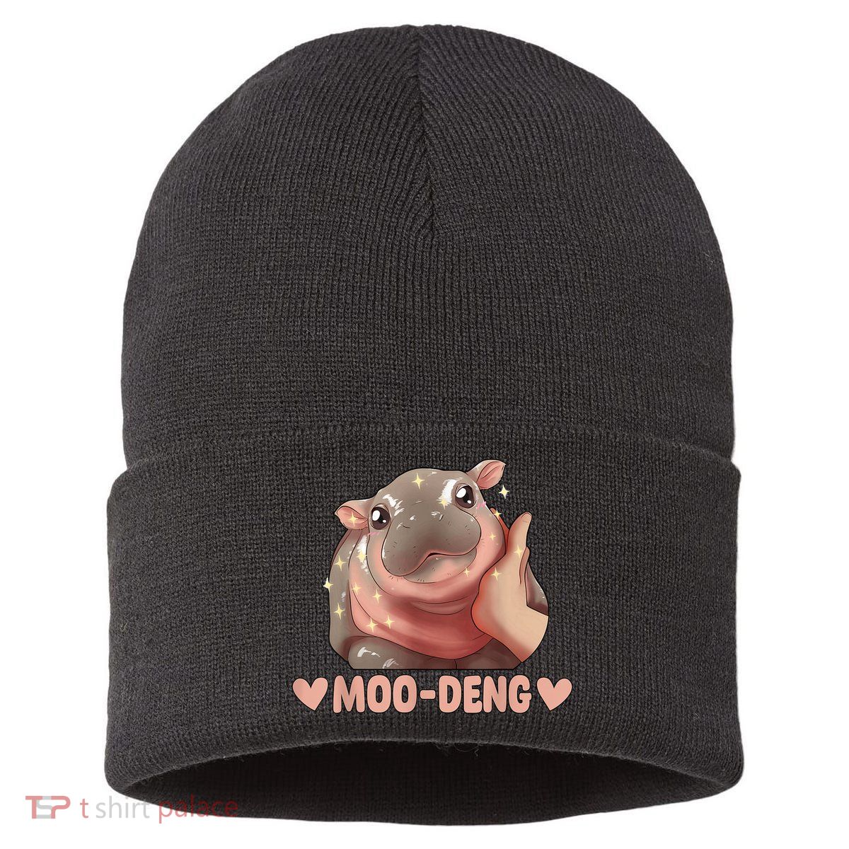 Moo Deng Sustainable Knit Beanie