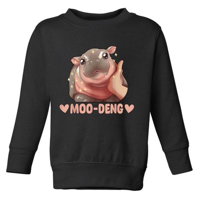 Moo Deng Toddler Sweatshirt