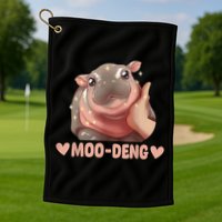 Moo Deng Golf Towel