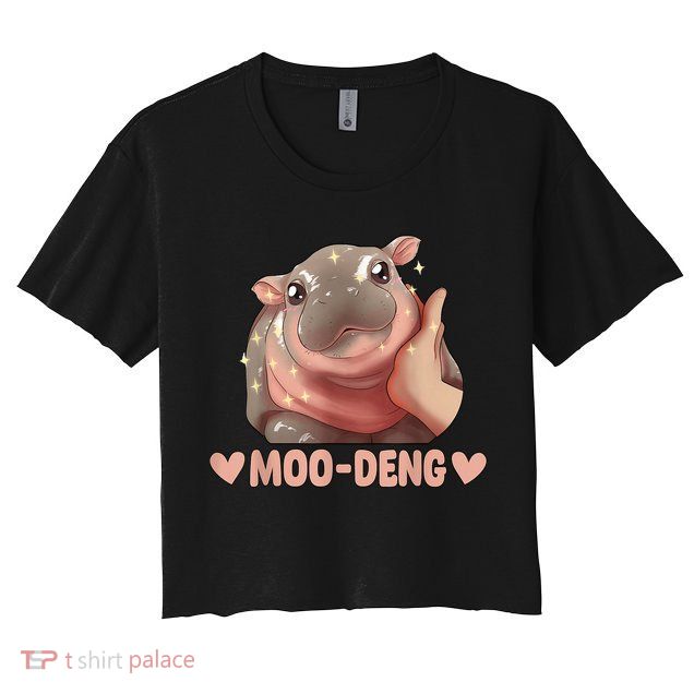 Moo Deng Crop Top
