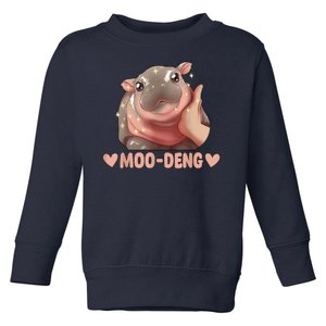 Moo Deng Toddler Sweatshirt