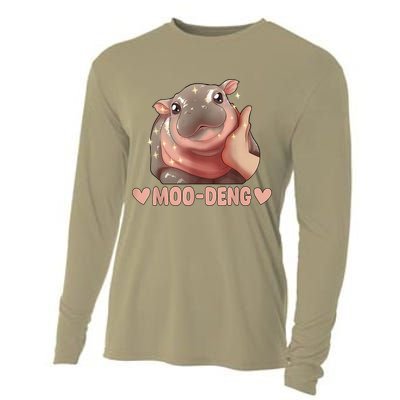 Moo Deng Cooling Performance Long Sleeve Crew