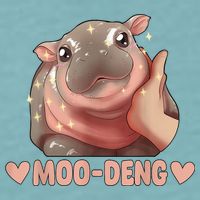 Moo Deng Sueded Cloud Jersey T-Shirt