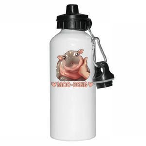 Moo Deng Aluminum Water Bottle