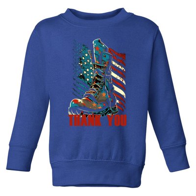 Memorial Day Military Boots American Usa Flag 4th Of July Gift Toddler Sweatshirt