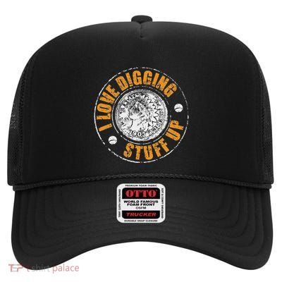 Metal Detecting High Crown Mesh Back Trucker Hat