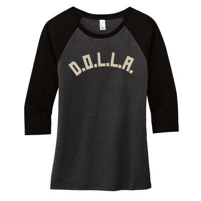 Milwaukee Dolla Women's Tri-Blend 3/4-Sleeve Raglan Shirt