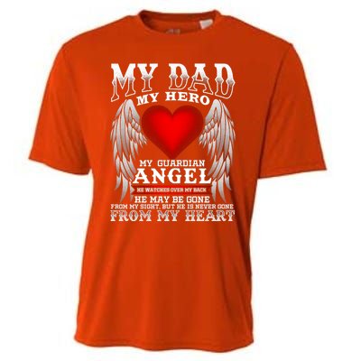 My Dad My Hero My Guardian Angel! Father's Day Gift Cooling Performance Crew T-Shirt