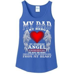 My Dad My Hero My Guardian Angel! Father's Day Gift Ladies Essential Tank