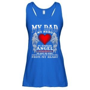 My Dad My Hero My Guardian Angel! Father's Day Gift Ladies Essential Flowy Tank