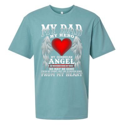 My Dad My Hero My Guardian Angel! Father's Day Gift Sueded Cloud Jersey T-Shirt