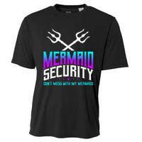 Mermaid Daddy Merdad Fathers Day Merman Dad Papa Merfolk Cooling Performance Crew T-Shirt