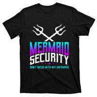 Mermaid Daddy Merdad Fathers Day Merman Dad Papa Merfolk T-Shirt