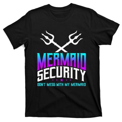 Mermaid Daddy Merdad Fathers Day Merman Dad Papa Merfolk T-Shirt