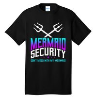 Mermaid Daddy Merdad Fathers Day Merman Dad Papa Merfolk Tall T-Shirt