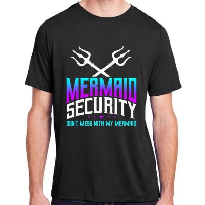 Mermaid Daddy Merdad Fathers Day Merman Dad Papa Merfolk Adult ChromaSoft Performance T-Shirt