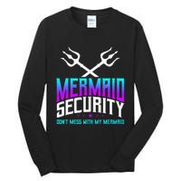 Mermaid Daddy Merdad Fathers Day Merman Dad Papa Merfolk Tall Long Sleeve T-Shirt