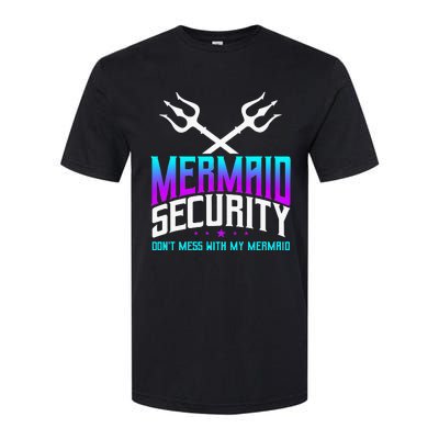 Mermaid Daddy Merdad Fathers Day Merman Dad Papa Merfolk Softstyle CVC T-Shirt