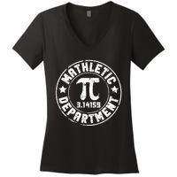 Mathletic Department Math Lover PI Day Women's V-Neck T-Shirt