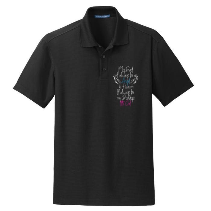 My Dad My Angel In Heaven In Loving Memory Of My Dad Dry Zone Grid Polo