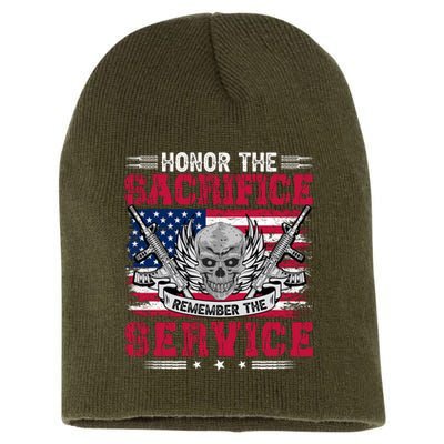 Memorial Day Short Acrylic Beanie