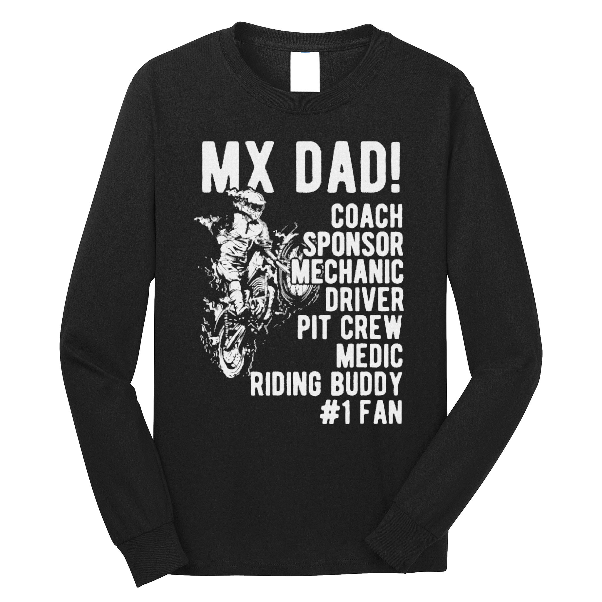 Mx Dad Moto Cross Dad Long Sleeve Shirt