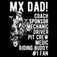 Mx Dad Moto Cross Dad City Backpack