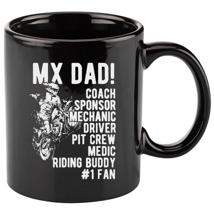 Mx Dad Moto Cross Dad 11oz C Handle Ceramic Mug